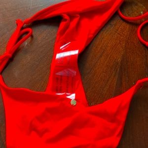 Essential Ribbed Side Tie Cheeky Swim Bottom Size S Victoria's Secret